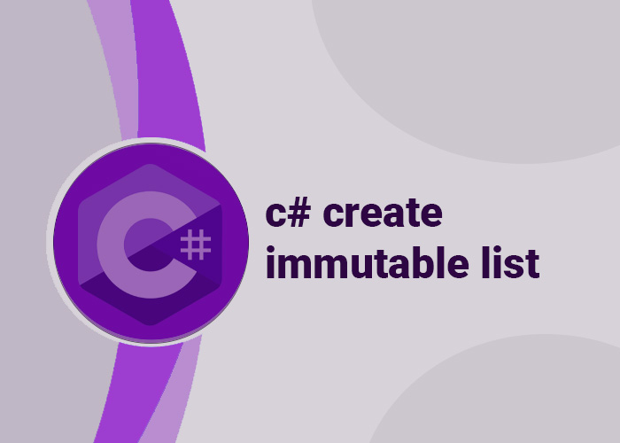 c# create immutable list